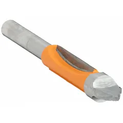Carbide-tipped flush-trim profile router bit with a 3/8 in cutter diameter and 2 flutes. Designed for flush-trimming and profile routing of wood, laminate, and veneer against a template or substrate. Suitable for pattern routing and edge finishing in cabinetry, furniture, and countertop fabrication.