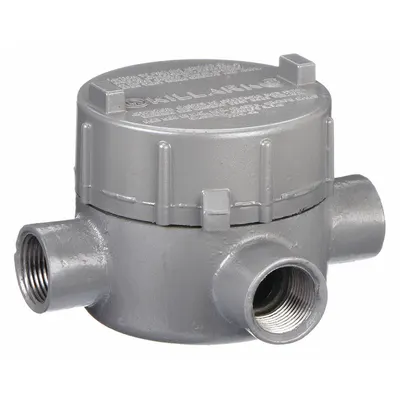 HUBBELL KILLARK GECXT-1 Conduit Outlet Body - X, XAT and XTF Round Body - Cross Type