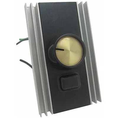 Dayton Speed Control: Dial/Touch Button, SPST, 2 Switches or Dials, 120V AC, Aluminum Plate - Dial Fan Speed Controls