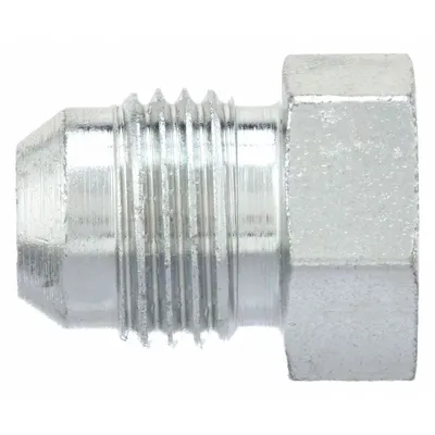 AEROQUIP Hydraulic Hose Plug: Carbon Steel, 1/4 in Fitting Size - Hydraulic Hose Plugs
