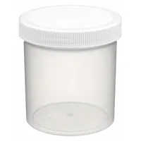 QORPAK Laboratory Jar: Polypropylene, Polypropylene, 16.2 fl oz, 89 mm Body Dia, 96 mm Ht, Round (MPN PLC-03713)