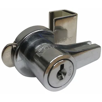 DELTA LOCK Sliding Door Lock, 1 3/8 in Ht x 2 1/8 in Wd - Locks for Sliding Doors