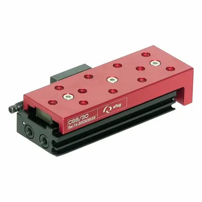 AFAG Compact Slide: 30 mm Stroke Lg, 6 mm Bore Dia, Mfr Part # 50300526, AF-CS Series - Pneumatic Slide Tables