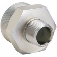 PARKER Metal Pipe Straight: 2 in x 3/4 in, Male NPT Threaded x Male NPT Threaded, 1,500 psi, Steel (MPN 2 X 3/4 FF-S)