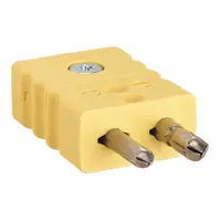 TEMPCO Thermocouple Plug: Jack, For Type K Thermocouple Type, Std Plug, 2 Pins, Round, Round (MPN TCAR-1007)