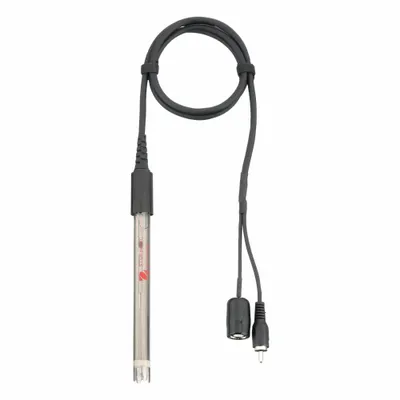 OHAUS Electrode: ST320, pH, 0 to 13 pH, Bulb, 1.1 m Cable Lg, BNC/Cinch, Fiber - pH Laboratory Electrodes, Probes & Sensors