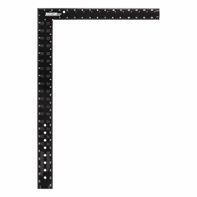 JOHNSON LEVEL Framing Square: 24 in Base Lg, 24 in, 16 in x 24 in, Anodized, Aluminum - Framing Squares
