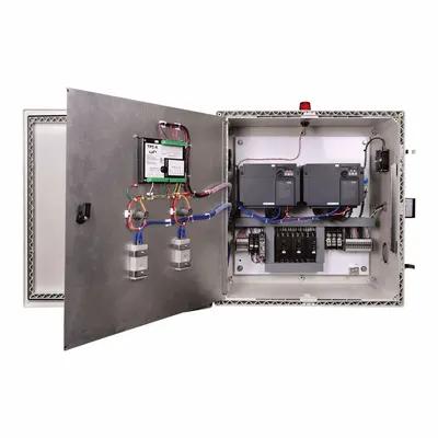 SJE-RHOMBUS Grinder Duplex Panel: Duplex, 3, 208 to 240V AC, 16.5 A, Sensor, 0 Switches Included - Grinder Pump Control Panels