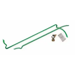 This steel tire changing set is designed for mounting and demounting oversized truck tires. With an overall length of 39 inches, it provides the leverage needed for heavy-duty tire service in fleet maintenance and truck repair shops.