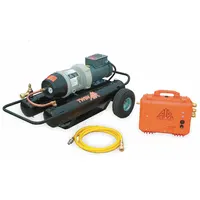 Breathing Air Compressor System: 8.5 cfm, 110 psi, 2 hp Horsepower, 1/2 in Hansen, 3 Respirators (MPN COMP-3)