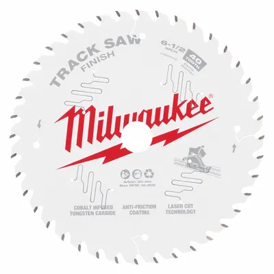 MILWAUKEE 48-40-0625 6-1/2" 40-Tooth Combo Circular Saw Blade - Wood-Cutting Blades