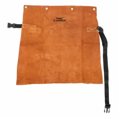 CONDOR Welding Apron: Waist Apron, 19 in Lg, Brown, Cowhide, Adj Buckle - Leather Welding Waist Aprons
