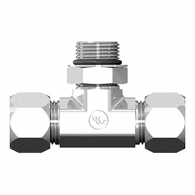 WEATHERHEAD 7715X06X06X06 Flareless Bite-Type Steel Compression Tee Fitting - Flareless Bite-Type Steel Compression Fittings