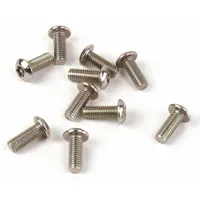 Black steel security screw designed to secure enclosures such as models 276, 277, 397, and 398. Used in industrial communication and safety equipment installations to prevent unauthorized access