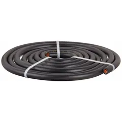 This WESTWARD cut-to-length jumper cable features a 2-gauge wire, 120-inch length, and black jacket. Rated for 94 A maximum current, it is suitable for heavy-duty battery connections in industrial equipment, vehicles, and power systems. Use for jump-starting, grounding, or extending battery circuits in fleet and vehicle maintenance applications.