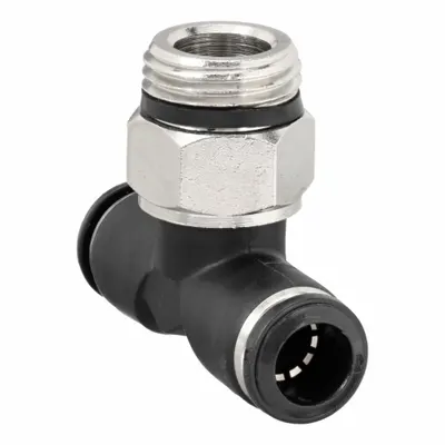 AIGNEP USA Nylon Push-Fit Tee Fitting - Nylon & Nickel-Plated Brass Tube Fittings