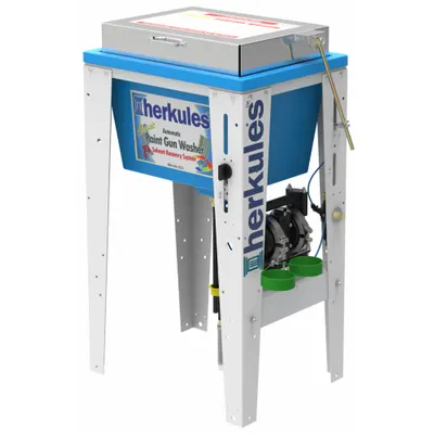HERKULES G100 Automatic Paint Sprayer Gun Washer, 5 gal, Blue - Paint Sprayer Gun Washers