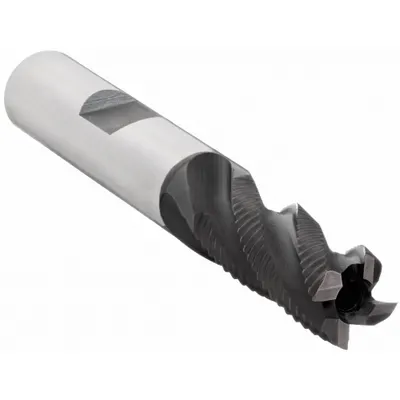 OSG Roughing End Mill: Cobalt, TiAlN Coated, 4 Flute, Fine Pitch, 5/16" Mill Dia - General Purpose Cobalt Roughing End Mills