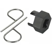 This 3-piece camshaft holding tool set measures 10 inches in length and 4 inches in width. Designed for servicing cam chain tensioners on Harley-Davidson motorcycles, it includes coverage for 99-05 FXD models