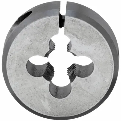 CLE-LINE Adjustable Round Threading Die: M5x0.8 Metric - Adjustable Round Threading Dies