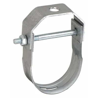 NVENT CADDY Clevis Hanger: Electro-Galvanized Steel, For 1 1/2 in Pipe - Clevis Hangers for Tube & Pipe