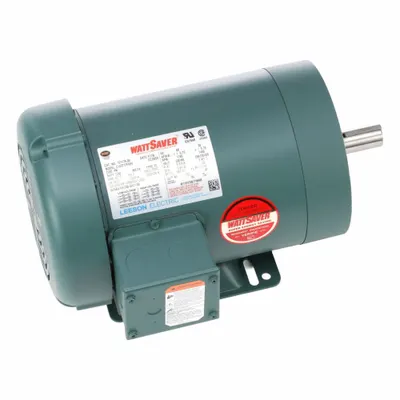 LEESON General Purpose Motor: C-Face/Rigid Base Mount, Totally Enclosed Fan Cooled - C-Face with Rigid Base 3-Phase General Purpose AC Motors