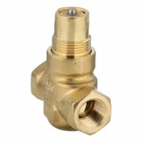 Hydronic Globe Valve: 2-Way, 0.4 CV Flow, 1/2 in Female NPT, Brass Body, Stainless Steel Stem, NO (MPN 599-01115)