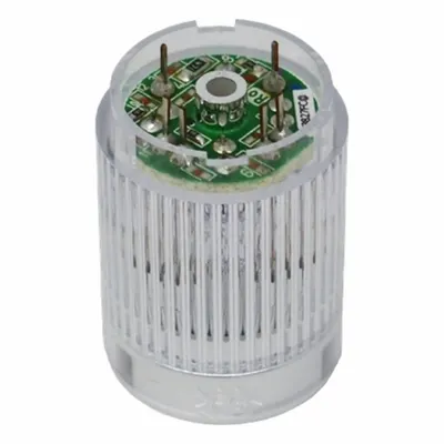 PATLITE Tower Light Module: Steady, 24V DC, Blue, 25 mm Overall Dia, 30 mm Overall Ht - Steady Light Modules