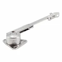 Zinc alloy lid support with a maximum support angle of 100°. Overall height of 8 3/16 in. Used to hold lids, doors, or panels open in industrial enclosures, electrical cabinets, and machinery access panels