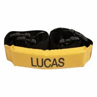 Stabilization strap designed to secure automated CPR devices during operation. Measures 6 in L x 8 in W x 4 in H with a 4 in overall height. Intended for use in emergency medical settings to maintain device positioning