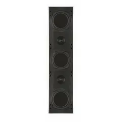 Passive, 2-way wall-mount speaker for indoor use. 4 ohm impedance. Overall width 8 1/4 in, height 31 1/4 in. Suitable for commercial sound systems such as paging, background music, or public address in offices, retail spaces, and conference rooms.