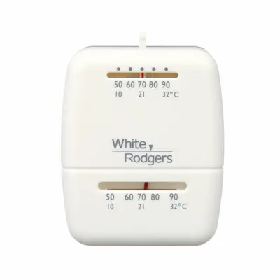 EMERSON Low Voltage Thermostat: Heat Only, RH/W, No Fan Setting, On, On/No Fan Setting - Analog Thermostats
