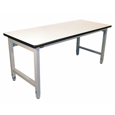 PRO-LINE Workbench: Adj Ht, Laminate, 60 in x 36 in, 5,000 lb Overall Load Capacity - Heavy-Duty Open-Base Workstations
