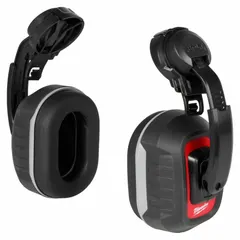 Passive, electrically insulated earmuff with 26 dB NRR, designed for mounting onto hard hats. Features a rigid dielectric plastic band, ABS cups, and TPE cushions with adjustable fit. Suitable for industrial environments requiring hearing protection and electrical insulation.