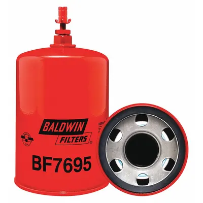 BALDWIN FILTERS Fuel Filter: Spin-On, 3 11/16 in Outside Dia, 1 1/2"-16 Thread Size - Spin-On Fuel Filters