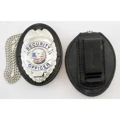 HEROS PRIDE Badge Holder (MPN 9140S) is a universal black leather holder designed to secure and display ID badges, access cards, or credentials. Suitable for industrial, corporate, and facility environments where personnel identification is required.