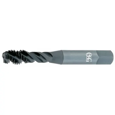 OSG Screw Thread Insert STI Tap: Spiral Fute, 1/4"-20 UNC, H3 / 2B-3B, 3 Flute - Spiral-Flute STI Taps for Steel & Stainless Steel