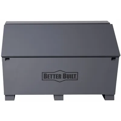 BETTER BUILT 3068-BB Slope-Lid Jobsite Box, 60x30x37-5/8 in, 31 cu ft, Gray - Slope-Lid Jobsite Boxes