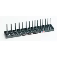 HANSEN Socket Tray: Gray, 3 in Overall Wd, 30 Posts/Slots, Plastic, Sockets (MPN 3802)