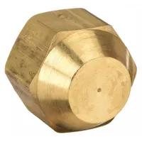 Flared Fitting Cap: 5/8 in OD Fitting Size, Flared, Brass, 10 PK (MPN 640F-10)
