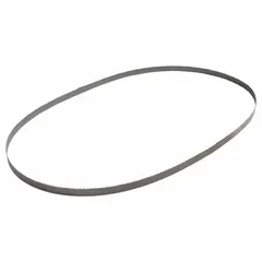 Type 18 thin-metal blade for standard-depth portable band saws (32-7/8" to 35-3/8"). Blade width 1/2 in, thickness 0.02 in. Suitable for cutting copper and iron in fabrication, maintenance, and metalworking tasks.