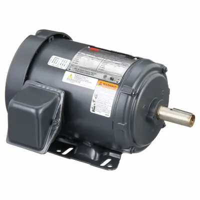 Dayton General Purpose Motor: Rigid Base Mount, Totally Enclosed Fan Cooled, 3 hp - Rigid Base 3-Phase General Purpose AC Motors