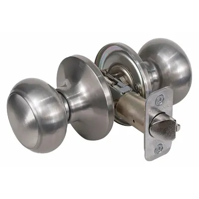 MASTER LOCK RU0415BOX Passage Knob Lockset, Nickel, Rusk Style - Passage Knob Locksets