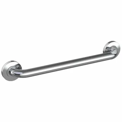 WINGITS Wall Grab Bar: Straight, 36 in Lg, 1 1/4 in Dia, Stainless Steel - Anti-Microbial Grab Bars