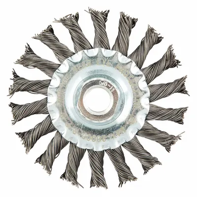 OEM APPROVED VENDOR Twisted Steel Wire Wheel Brush - Heavy-Cleaning Brushes for Contoured Carbon Steel Surfaces