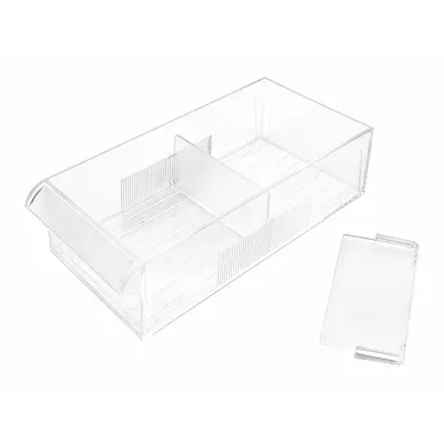 WESTWARD Divider: 2 1/2 in Overall Wd, 1/4 in Overall Dp, 1 1/4 in Overall Ht, Polystyrene - Dividers for Plastic Small Parts Drawer Cabinets