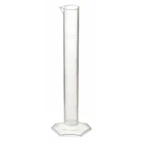 APPROVED VENDOR Graduated Cylinder: Polypropylene, 25 mL, 0.8 fl oz, To Contain (TC), Hexagon