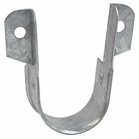 This side mount strap is designed to secure 1 1/2 in pipe to walls or structural supports. Constructed from zinc-plated steel, it offers corrosion resistance for use in plumbing, HVAC, and mechanical installations. The strap provides reliable pipe retention in standard industrial piping systems