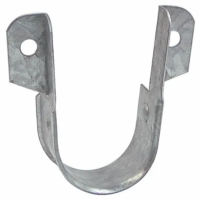 ANVIL Side Mount Strap: Zinc-Plated Steel, For 1 1/2 in Pipe - Standard Strap Clamps