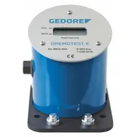 This bench-mount torque tester from GEDORE accepts drive sizes of 1/2 in, 1/4 in, 1 in, 3/4 in, and 3/8 in. It measures torque from 9 N-m to 55 N-m, suitable for verifying and calibrating torque wrenches and tools in assembly and quality control applications